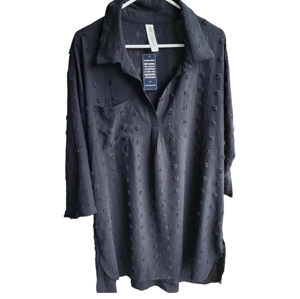 Blooming Jelly Bkack Blouse Size Xxxl Nwt